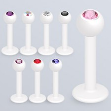 2mm labret piercing - labret, stecker