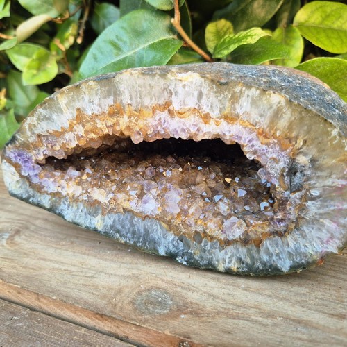 Géode agate améthyste - d'agate/améthyste,