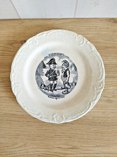 Gien assiette parlante