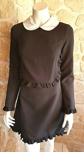 Robe noire blanche - noire, et