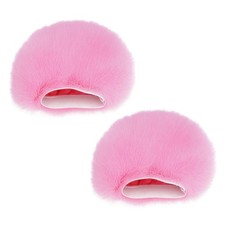 Lot de 2 manchons en fourrure