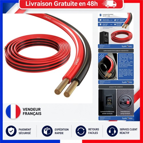 Lumonic câble haut parleur - câble, haut-parleur