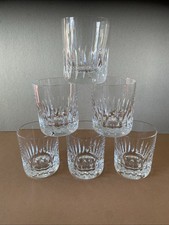 Lot De 6 Petits Verres à Whisky En Cristal De St Louis Modèle Jersey