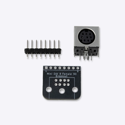 Mini din 10 breakout pcb - 8,,