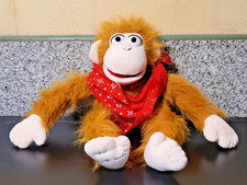 PELUCHE POUPEE MARIONNETTE JEFF PANACLOC VENTRILOQUE PARLANTE VOCALE 2.0 45 CM