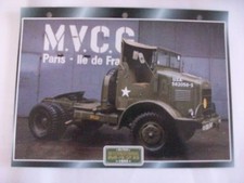 CARTE FICHE CAMION MILITAIRE