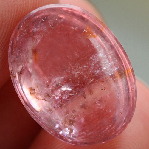 Tourmaline rose cabochon - tourmaline, en