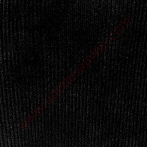 Tissu côtelé noir - tissu, renault