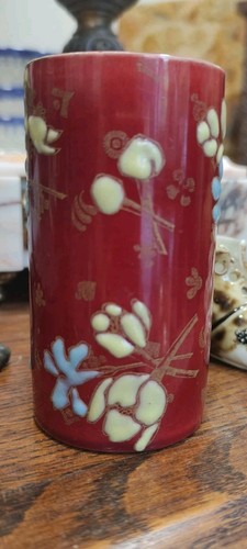 Petit vase céramique rouge