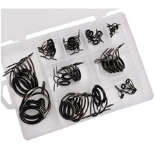 Anneaux de guidage de canne à pêche en céramique premium avec kit et boîte d