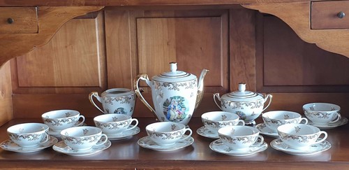Service cafe porcelaine de - cafe,