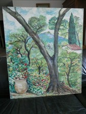 TABLEAU HUILE SUR PANNEAU Signé ALBERT DETAILLE 1989 SAINTE VICTOIRE MARSEILLE