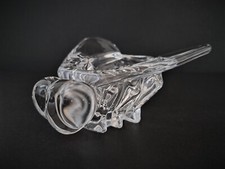 Vide-poches / cendrier en cristal insecte signé signature Art Vannes France 1960