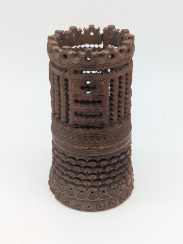 Ancien objet sculpté corozo - ancien,