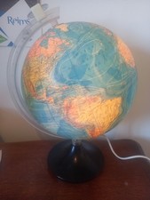 Globe Monde Lumineux Cartes Taride 1981