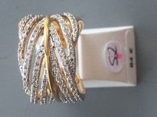 BAGUE ALLIANCE ANNEAUX PLAQUÉ OR ZIRCONIA. NEUVE . C M