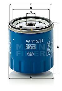 Mann filter 712 - mann-filter, oil