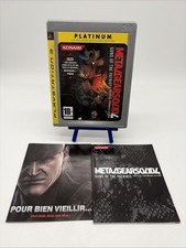 Metal Gear Solid 4 PS3 Platinum + Livret Collector Konami Complet