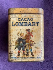 Boite de cacao Lombart fin du 19eme siècle