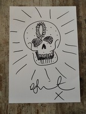 Beautiful Skull Drawing Signed