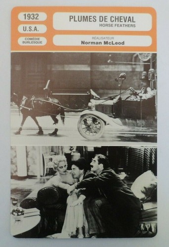 Carte fiche cinema 1932 - carte,
