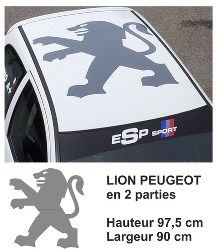 Logo lion peugeot grand - logo,