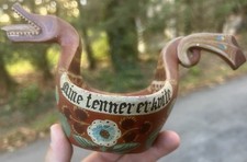 Kjenge Art Populaire Norvégien Norvège Bol en Bois Peint XIXeme Norge Norway