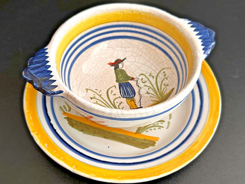 Quimper henriot ancien bol - ancien,