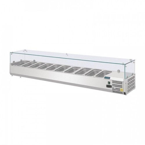 Vitrine inox réfrigérée - , à