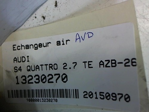 Echangeur air - , (intercooler)