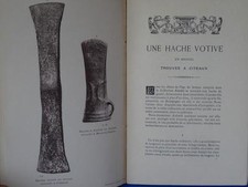 Abbé L. MORILLOT UNE HACHE VOTIVE EN BRONZE TROUVEE A CITEAUX 1895