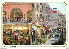 Marchés - Cannes - Multivues - Marché Forville et Rue d'Antibes - Automobiles -