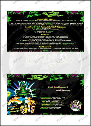 Cartes instructions custom - d'instructions,
