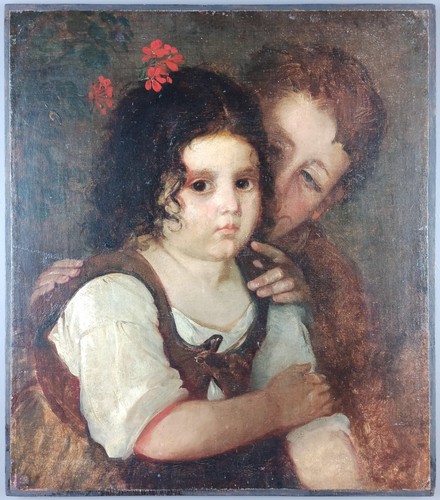 Ancien tableau portrait - ancien, "portrait