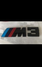 Logo Coffre BMW M3 Métal Noir Brillant Autocollant