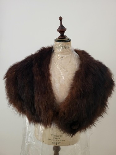Col manteau vison - col,