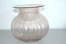 Gros Vase Verre Torsadé