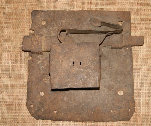 Ancienne serrure coffre - serrure, fer