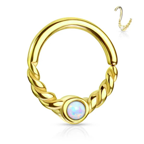 Piercing nez 2mm opale - piercing, de