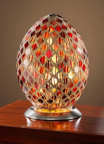 Lampe table mosaïque idée - table,