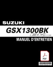 MANUEL REVUE ATELIER RÉPARATION PDF SUZUKI GSX1300BK B-KING BKING GSX