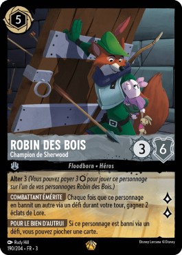 Lorcana robin des bois - robin,