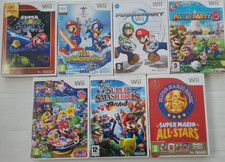 NINTENDO LOT 7 JEUX WII MARIO olympiques, party 8 et 9, kart,  galaxy, all-stars