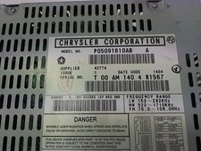 Autoradio CHRYSLER VOYAGER 4 PHASE 2 P05091610AB