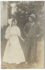 Man in Stetson High Crown Hat