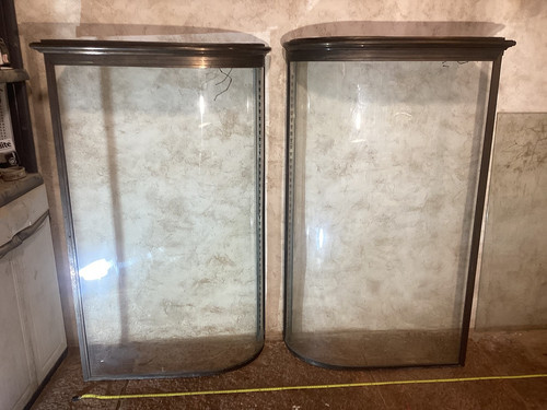 Paire anciennes vitrines de - paire,