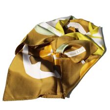 Foulard en soie imprimé géométrique Christian Dior carré vintage