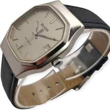 Buler 33mm 1980s Cal Quartz Ronda 375 Swiss LEBROCANTHEURE MONTRE VINTAGE WATCH