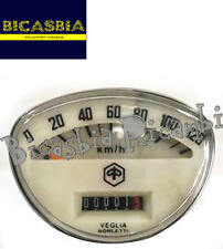 8071 - Compteur Kilométrique Invendu Crème 120 Km Vespa 125 150 Super Sprint Vnl