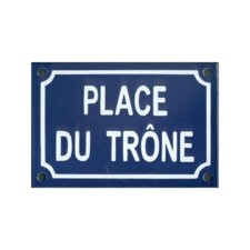 Plaque de rue émaillée